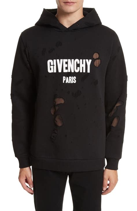 givenchy zip hoodie|givenchy hoodie distressed.